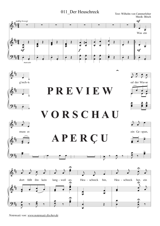 Product gallery: Page 2 of 3 Der Heuschreck , , (voice + piano)