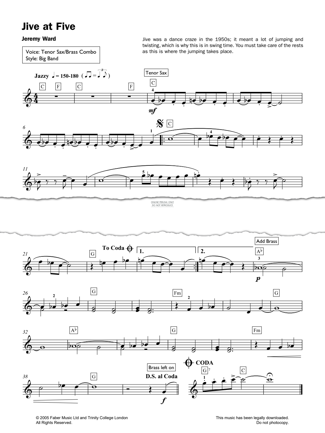 Product gallery: Page 1 of 1 Jive At Five, Jeremy Ward