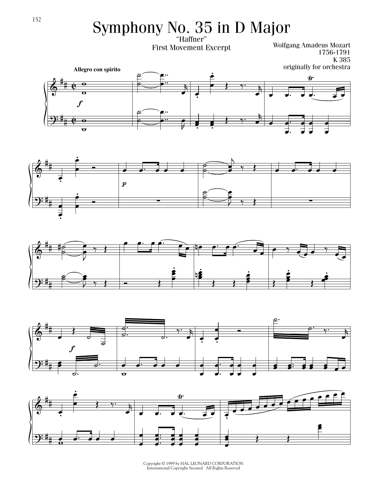 Produktbild zu: Symphony No. 35 ("Haffner"), First Movement Excerpt