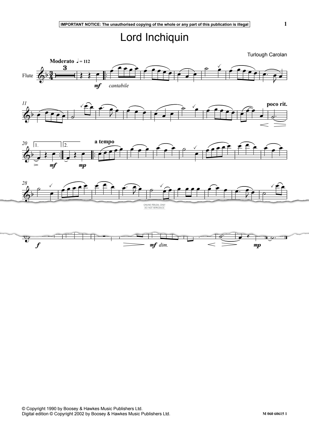 Produktgalerie: Seite 1 von 1 Lord Inchiquin, Turlough O'Carolan, Flöte, Keyboard