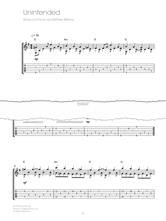 Produktgalerie: Seite 1 von 1 Unintended, Muse, Gitarre