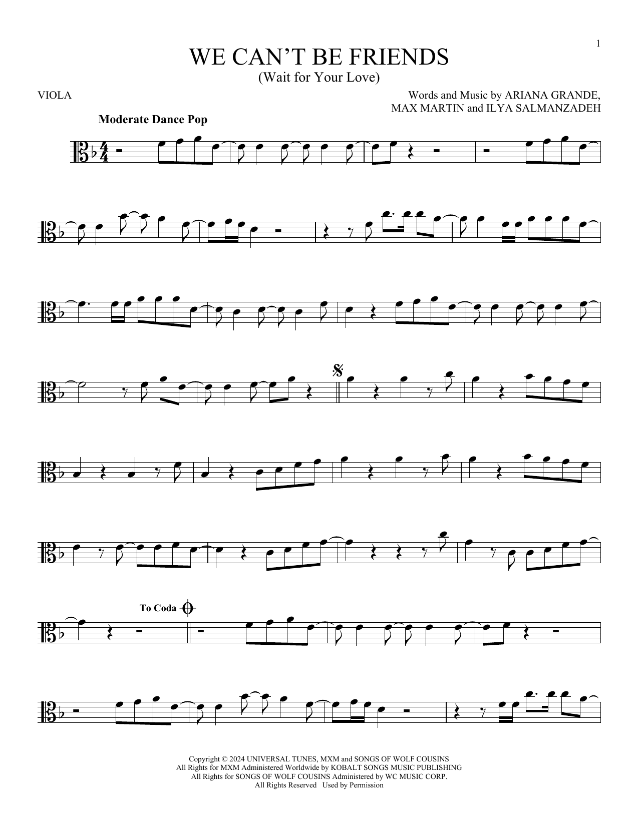 Product gallery: Page 1 of 1 We Can't Be Friends (Wait For Your Love), Ariana Grande