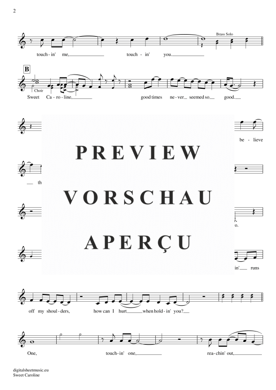 Product gallery: Page 3 of 4 Sweet Caroline , Diamond, Neil, (violin)