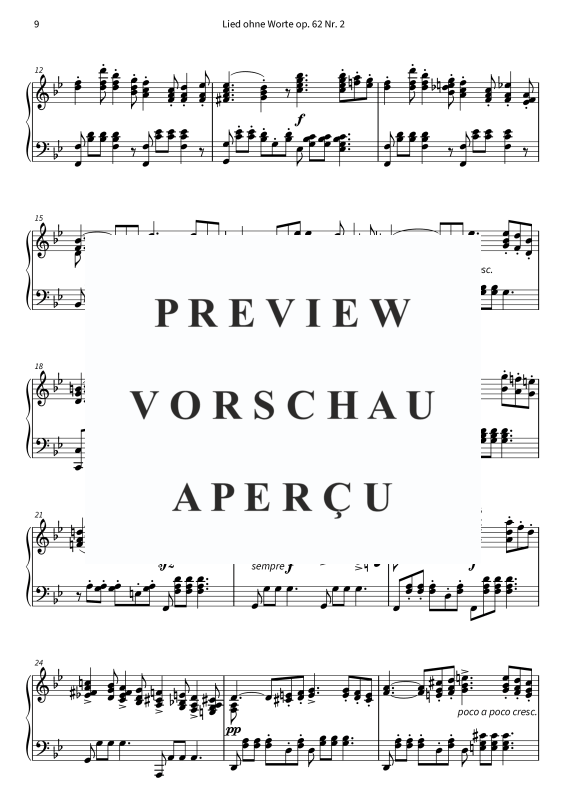 Product gallery: Page 11 of 11 Lieder ohne Worte op. 62, , Solo Piano