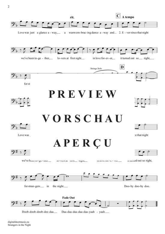 Produktgalerie: Seite 3 von 3 Strangers In The Night , Sinatra, Frank, (Violoncello)