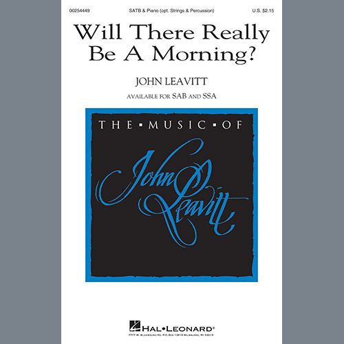 Produktbild zu: Will There Really Be A Morning?