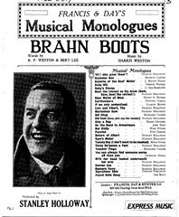 cover: Brahn Boots, Stanley Holloway