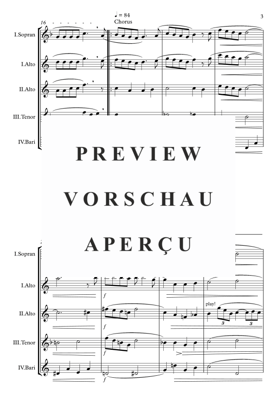 Produktgalerie: Seite 4 von 11 As Time Goes By, , Saxophonquartett S/AATB