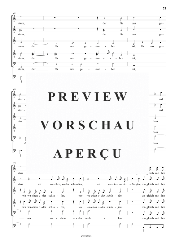 gallery: Gott hat uns nicht gesetzt zum Zorn, , (Gemischter Chor 6-stimmig)
