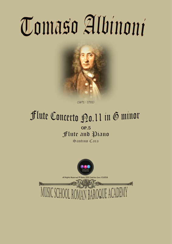 Product picture to: Flute Concerto No.11 in G-Moll Op.5Tomaso Albinoni