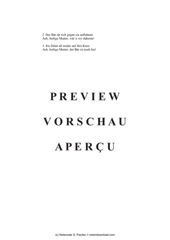 Product gallery: Page 3 of 3 Die Bauern und der Bär , , (mixed choir)