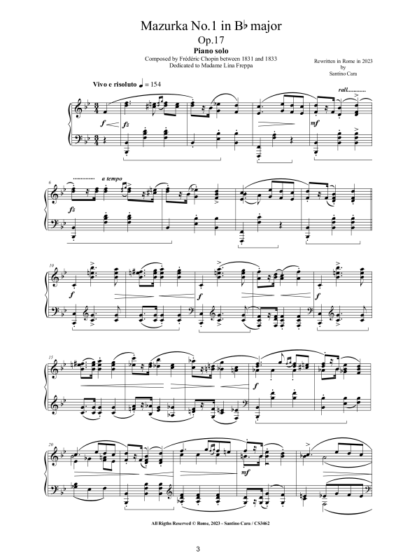 Produktgalerie: Seite 1 von 11 4 Mazurkas Op. 17 für Klavier - Vollständige Partituren, , Klavier Solo