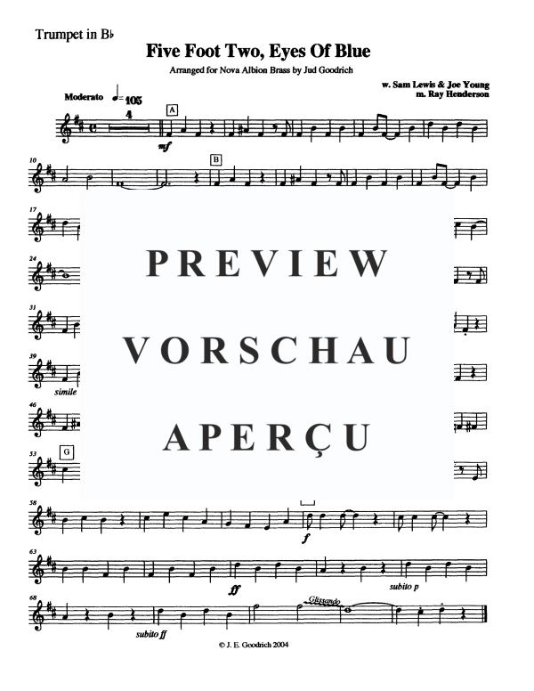 Produktgalerie: Seite 6 von 11 Five Foot Two, Eyes of Blue, , Blechbläserquintett