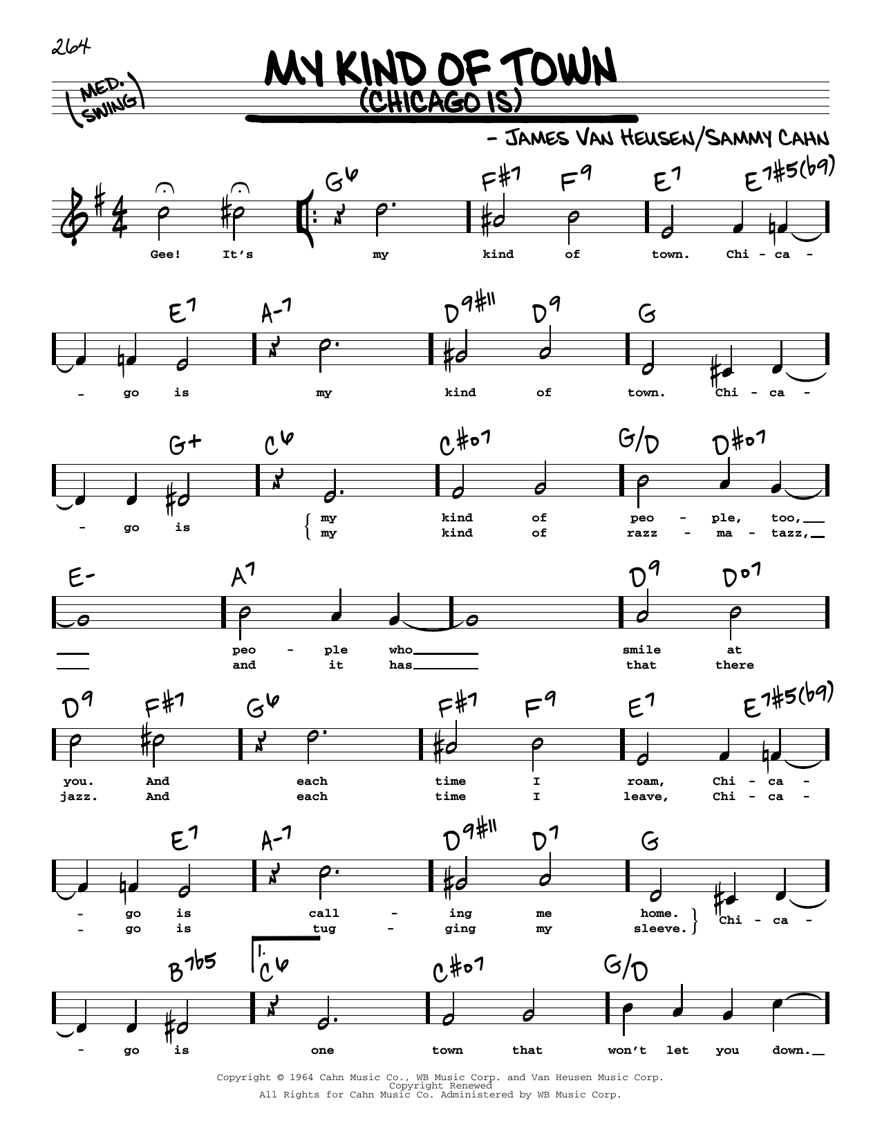 Produktbild zu: My Kind Of Town (Chicago Is) (High Voice)