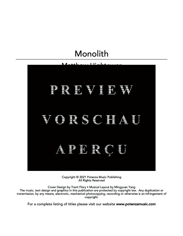 Product gallery: Page 3 of 8 Monolith, , (Euphonium Solo Backing Track)