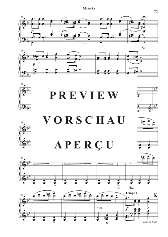 Produktgalerie: Seite 3 von 3 Mazurka , , Klavier Solo