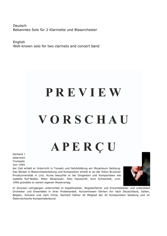 gallery: Klarinetten Muckl, , (solo for 2 clarinets and wind orchestra)