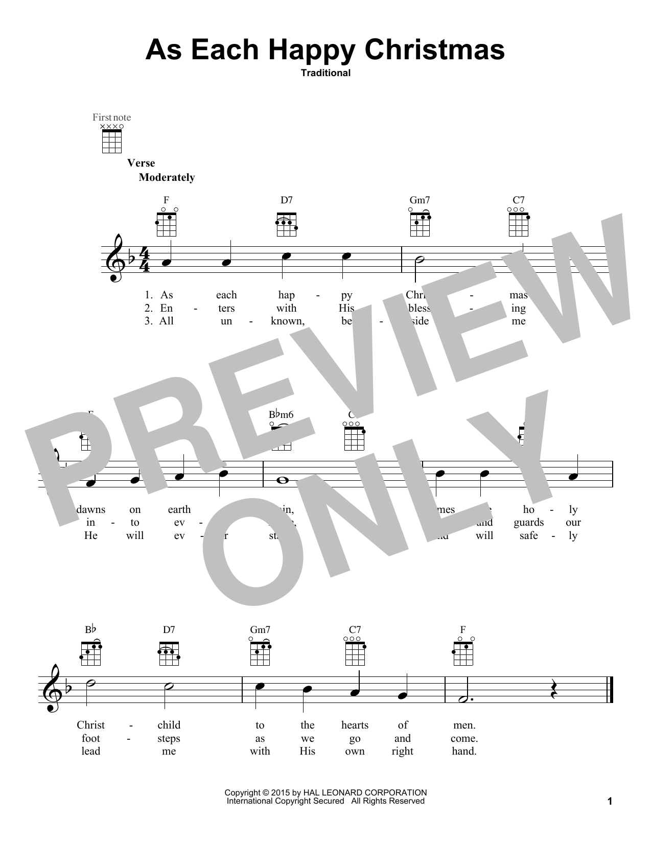 Product gallery: Page 1 of 1 As Each Happy Christmas, Traditional