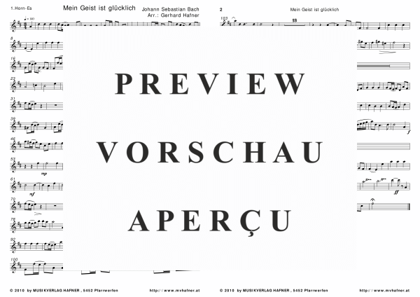 gallery: Mein Geist ist glücklich, , (Blechbläser Quintett)