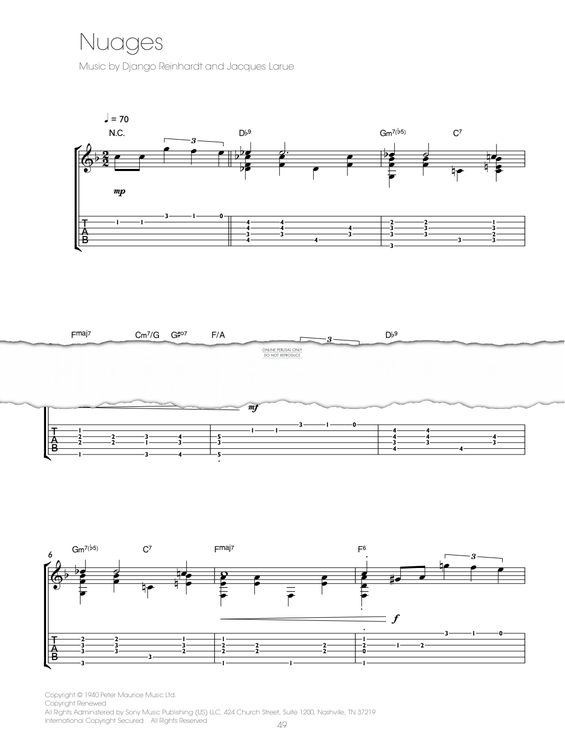 gallery: Nuages, Django Reinhardt