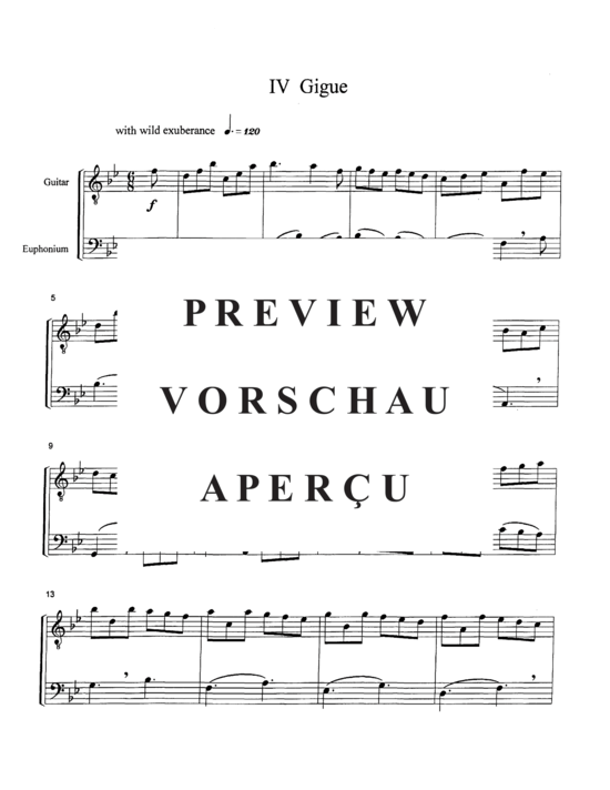 Produktgalerie: Seite 13 von 21 Suite for Euphonium and Electric Guitar , , (Euphonium + E-Gitarre)