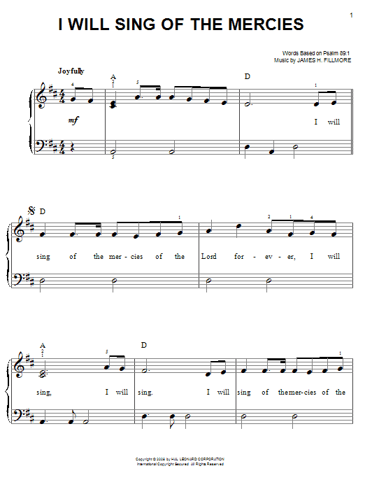 Produktbild zu: I Will Sing Of The Mercies