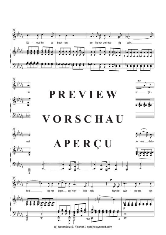 Product gallery: Page 4 of 6 Er, der Herrlichste von Allen  , , Piano and Voice