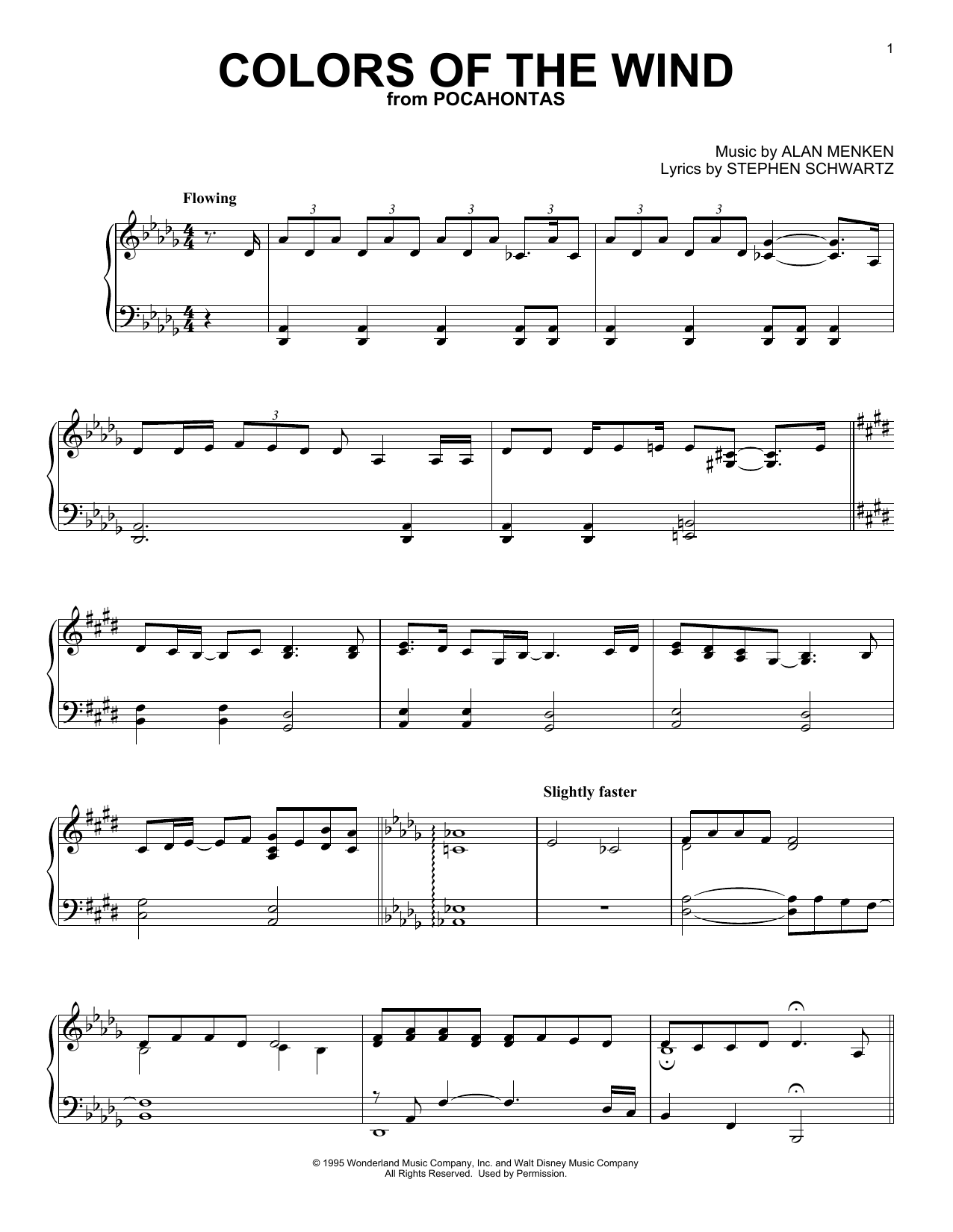 Produktbild zu: Colors Of The Wind (from Pocahontas)
