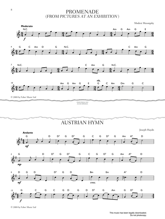 Product gallery: Page 1 of 1 Austrian Hymn, Joseph Haydn