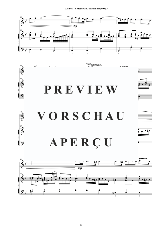 Product gallery: Page 9 of 11 Oboe Concerto No.3 in B-Dur Op.7, , Oboe and Piano/Harpsichord