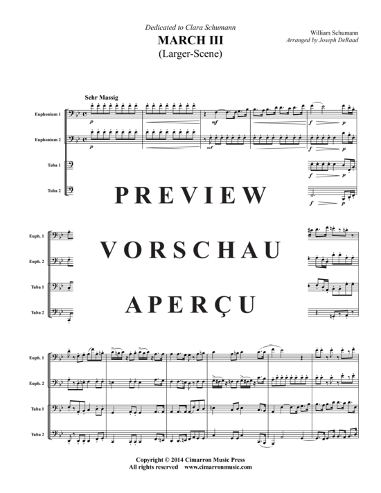 Product gallery: Page 2 of 17 Marsch III , , (2x Baritone, 2x Tuba)
