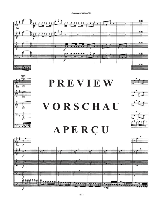 Produktgalerie: Seite 16 von 21 William Tell , , (Blechbläserquintett - Tuba Solo)