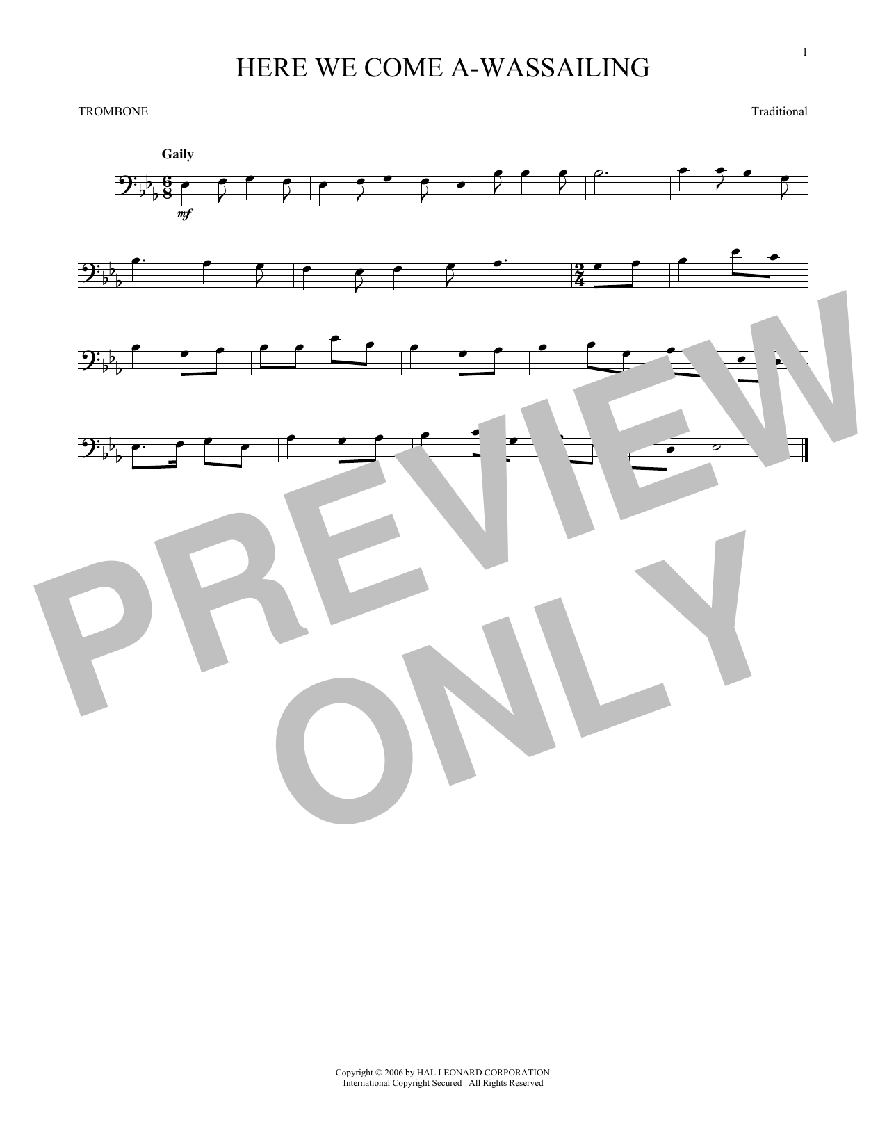 Product gallery: Page 1 of 1 Here We Come A-Wassailing, Traditional