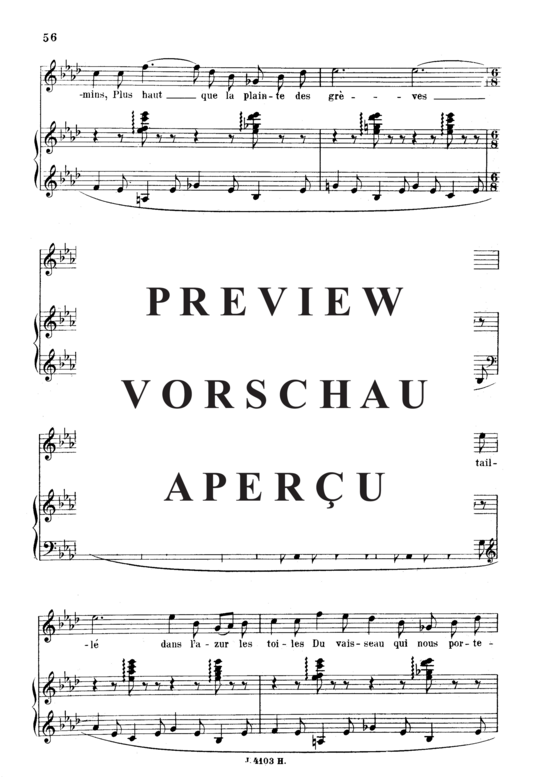 gallery: Le pays des rêves Op.39 No.3 , , (Gesang hoch + Klavier)
