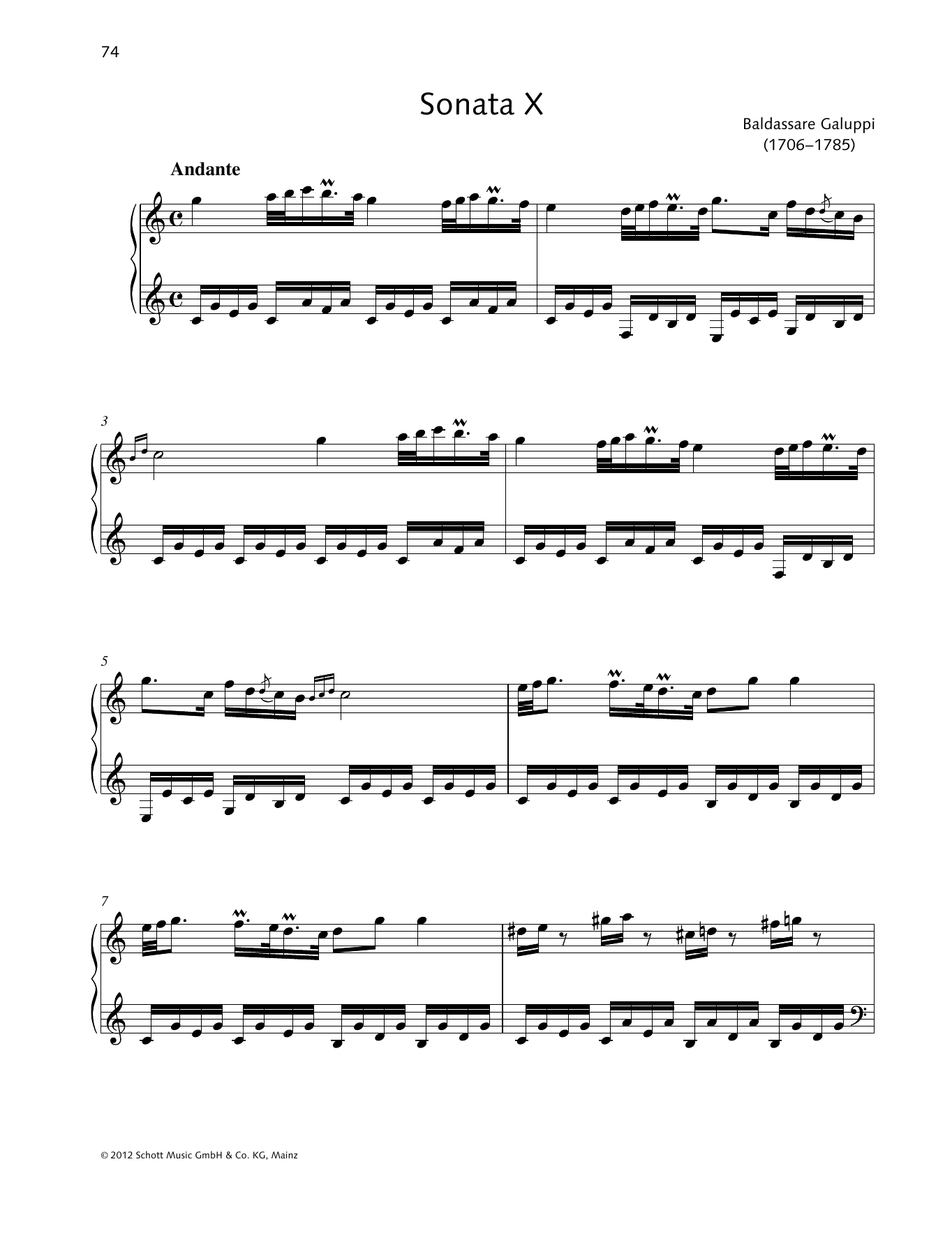 Produktbild zu: Sonata X C major