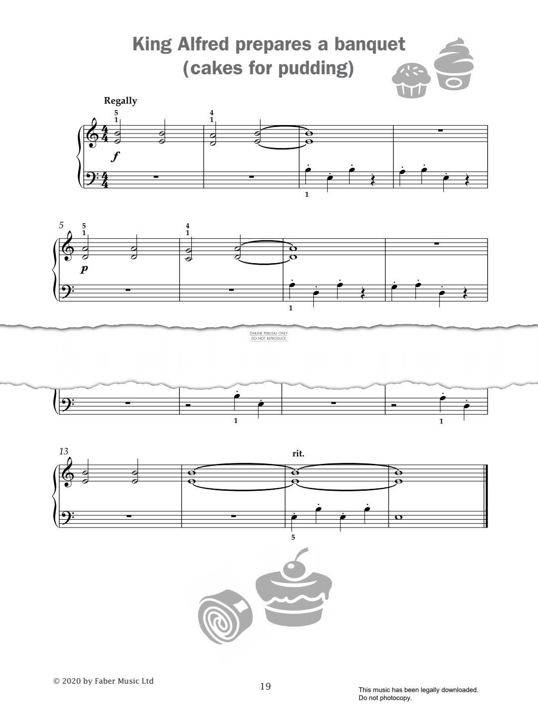 Produktgalerie: Seite 1 von 1 King Alfred Prepares A Banquet (from 'Improve Your Sight-Reading! A Piece a Week Piano Initial'), Paul Harris, Klavier