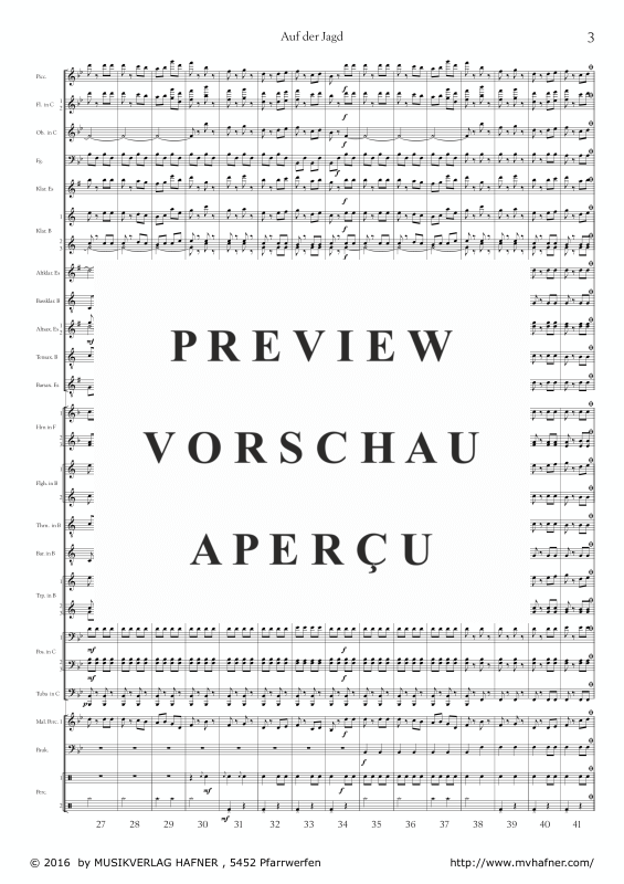 Product gallery: Page 8 of 11 Auf der Jagd, , (large wind orchestra)