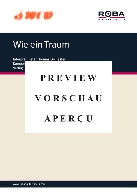 Product gallery: Page 2 of 3 Wie ein Traum , , Piano and Voice
