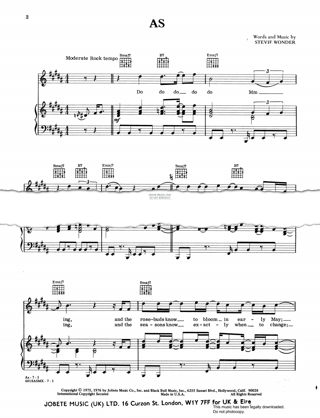 Produktgalerie: Seite 1 von 1 As, Stevie Wonder, Gesang, Gitarre, Klavier
