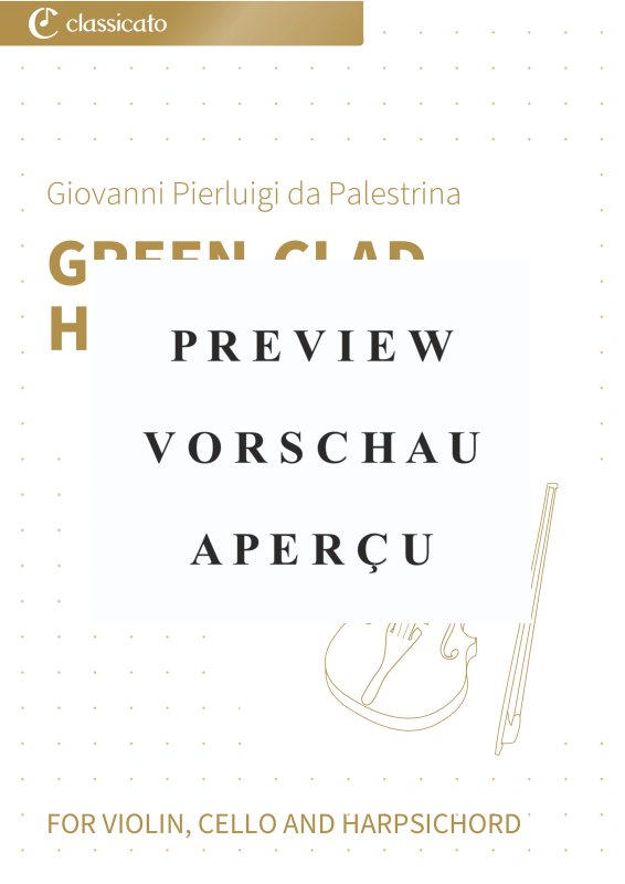 gallery: Green-Clad Hills - Vestiva i colli - Pastoral Madrigal in Three Parts, , Violine, Violoncello und Cembalo/Klavier