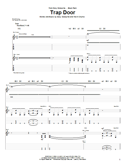 Produktgalerie: Seite 1 von 1 Trap Door, Ozzy Osbourne, Gitarre