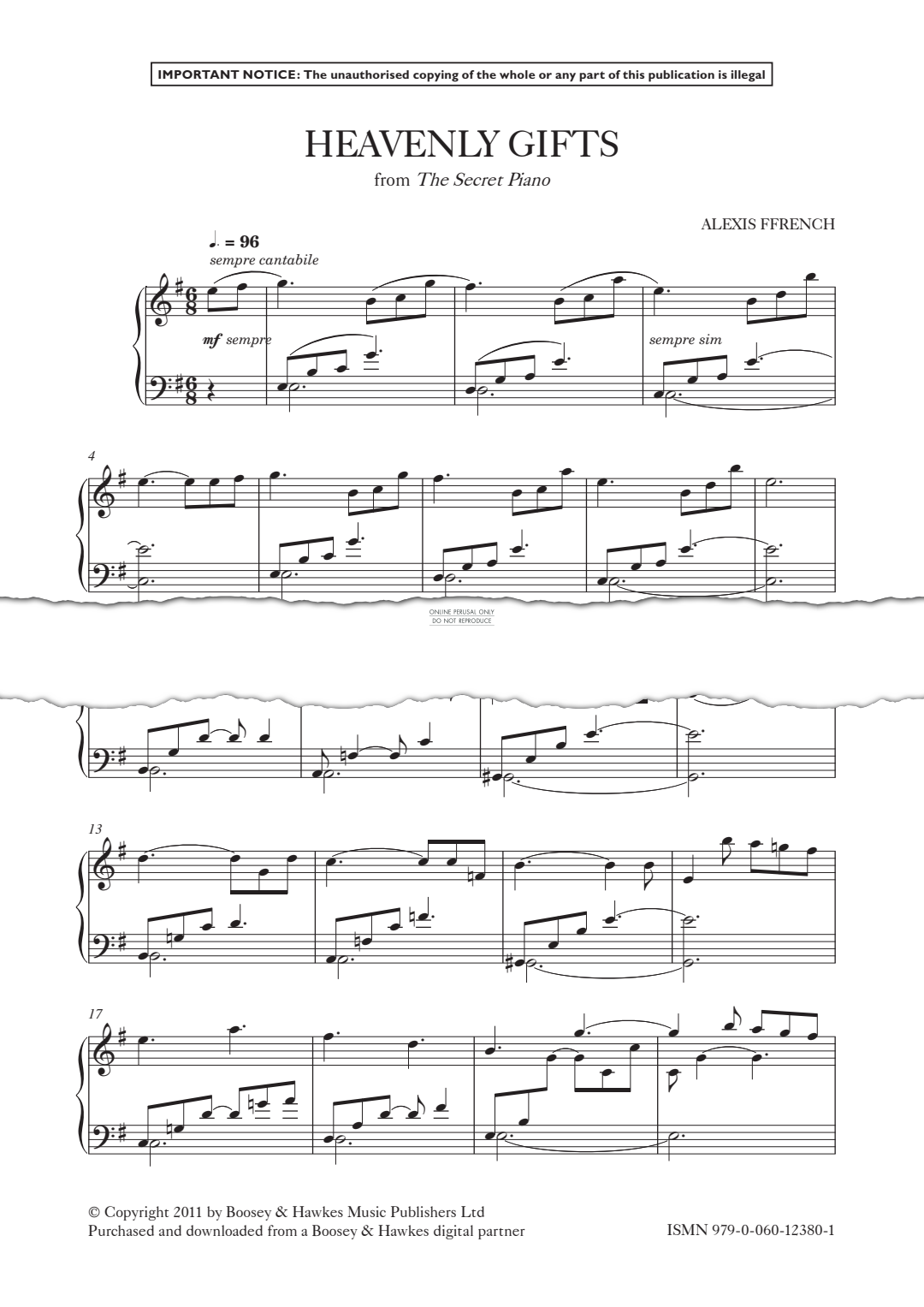 Produktgalerie: Seite 1 von 1 Heavenly Gifts, Alexis Ffrench, Klavier