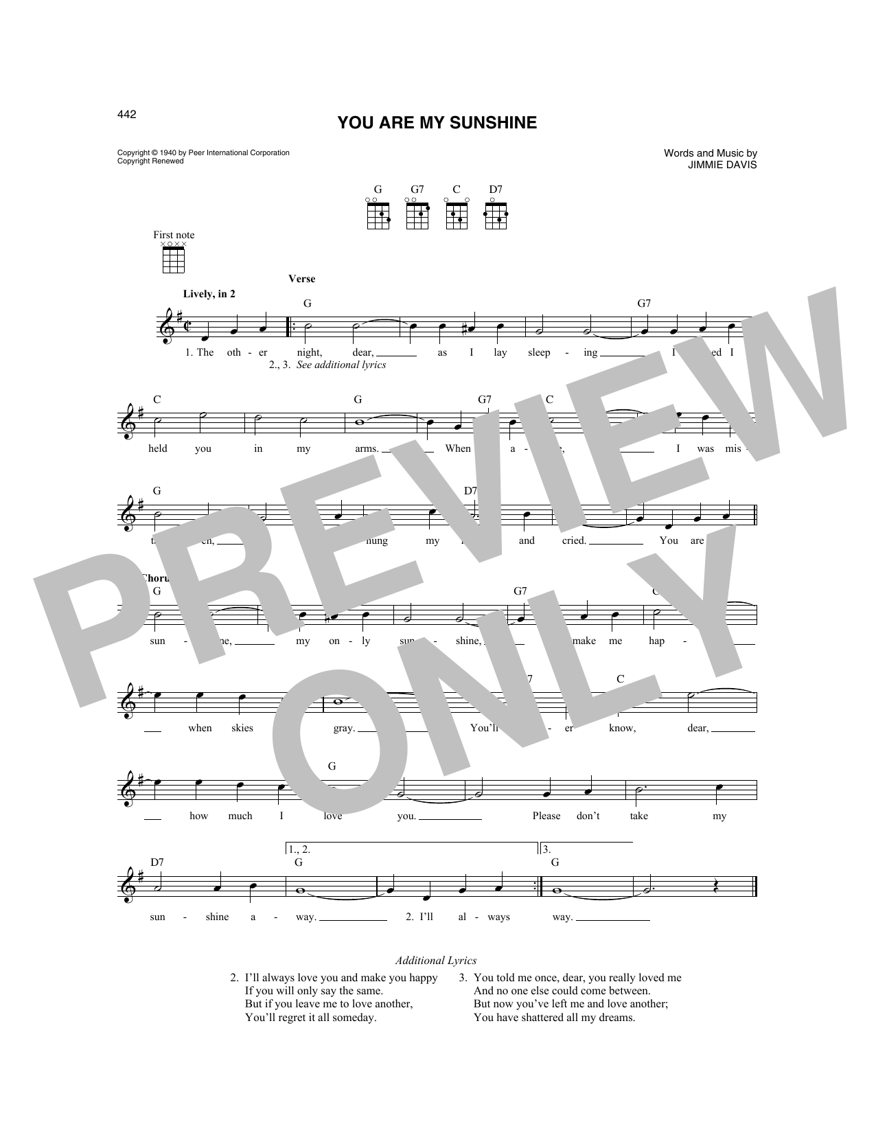Produktgalerie: Seite 1 von 1 You Are My Sunshine, Jimmie Davis