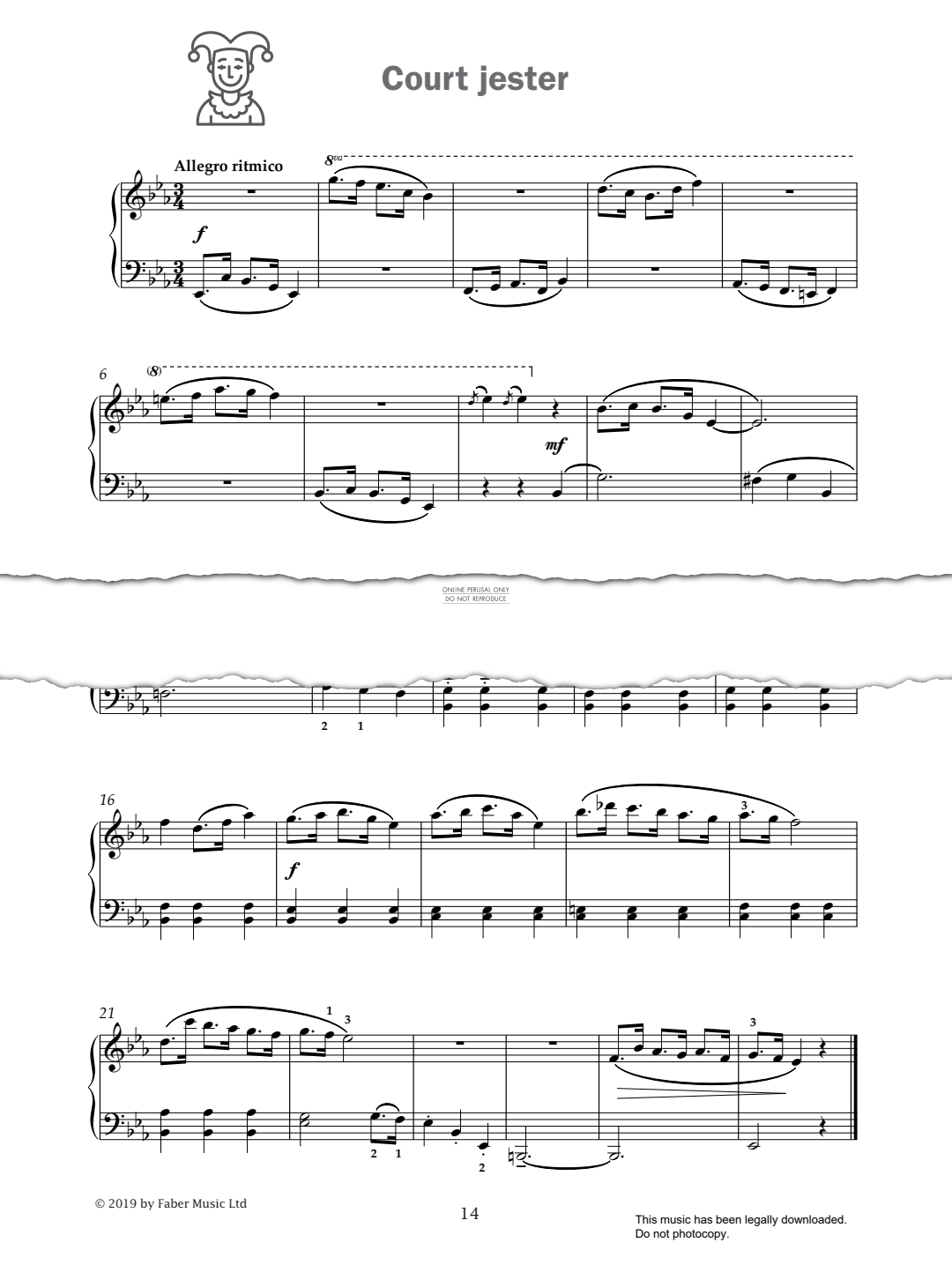 Produktgalerie: Seite 1 von 1 Court Jester (from 'Improve Your Sight-Reading! A Piece a Week Piano Grade 5'), Paul Harris, Klavier