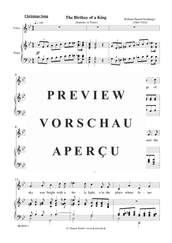 gallery: The Birthay of a King, , (Gesang S/T und Klavier)