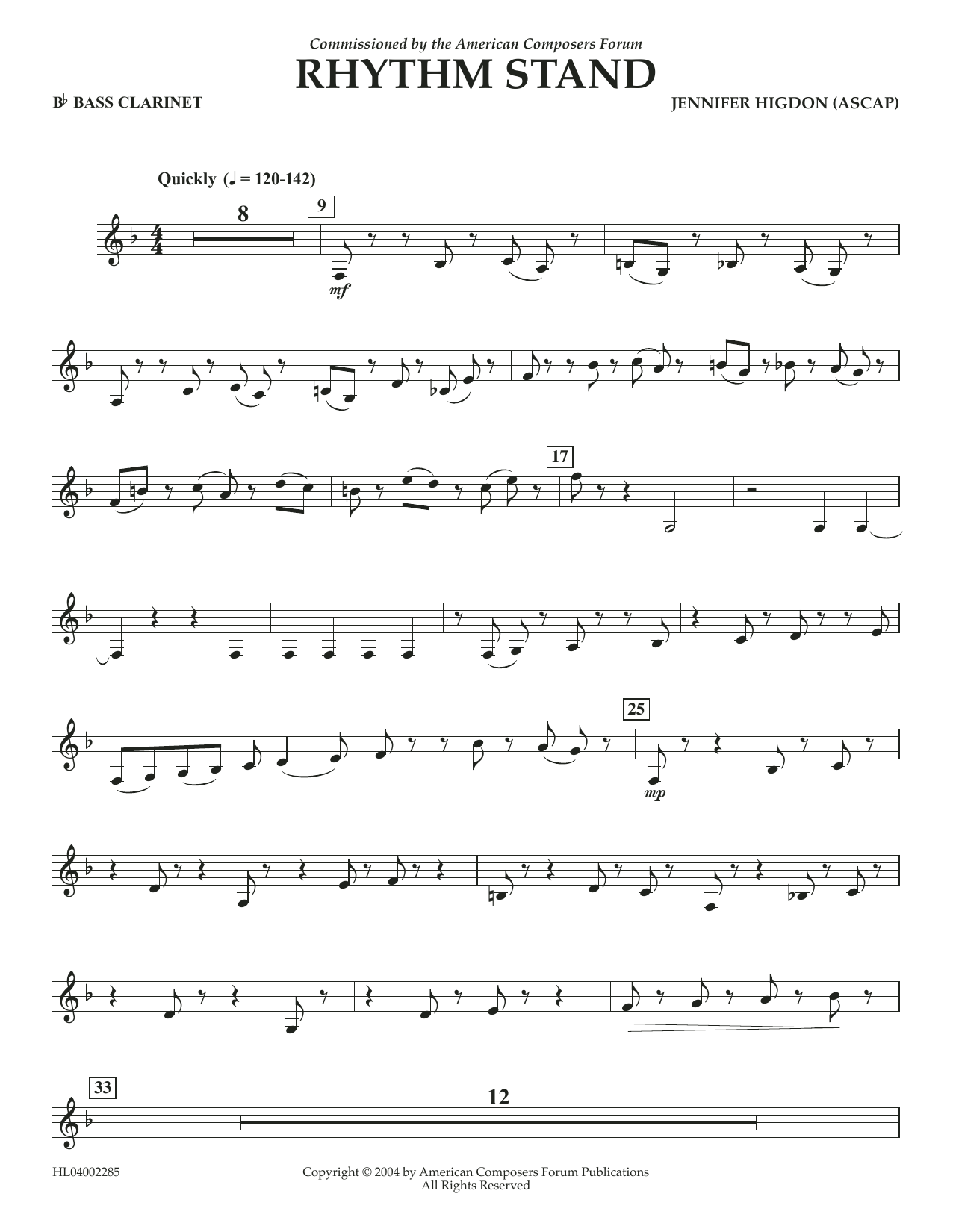 Produktbild zu: Rhythm Stand - Bb Bass Clarinet