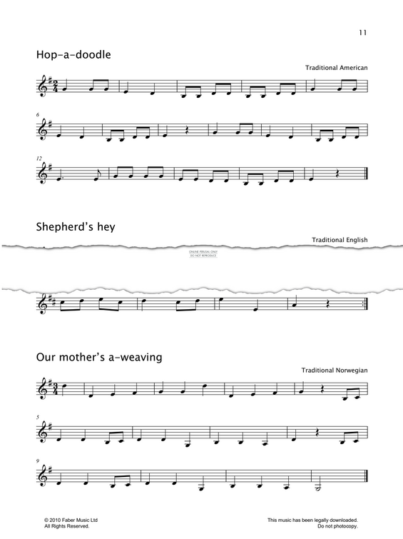 Produktgalerie: Seite 1 von 1 Hop-A-Doodle, American Traditional, Violine