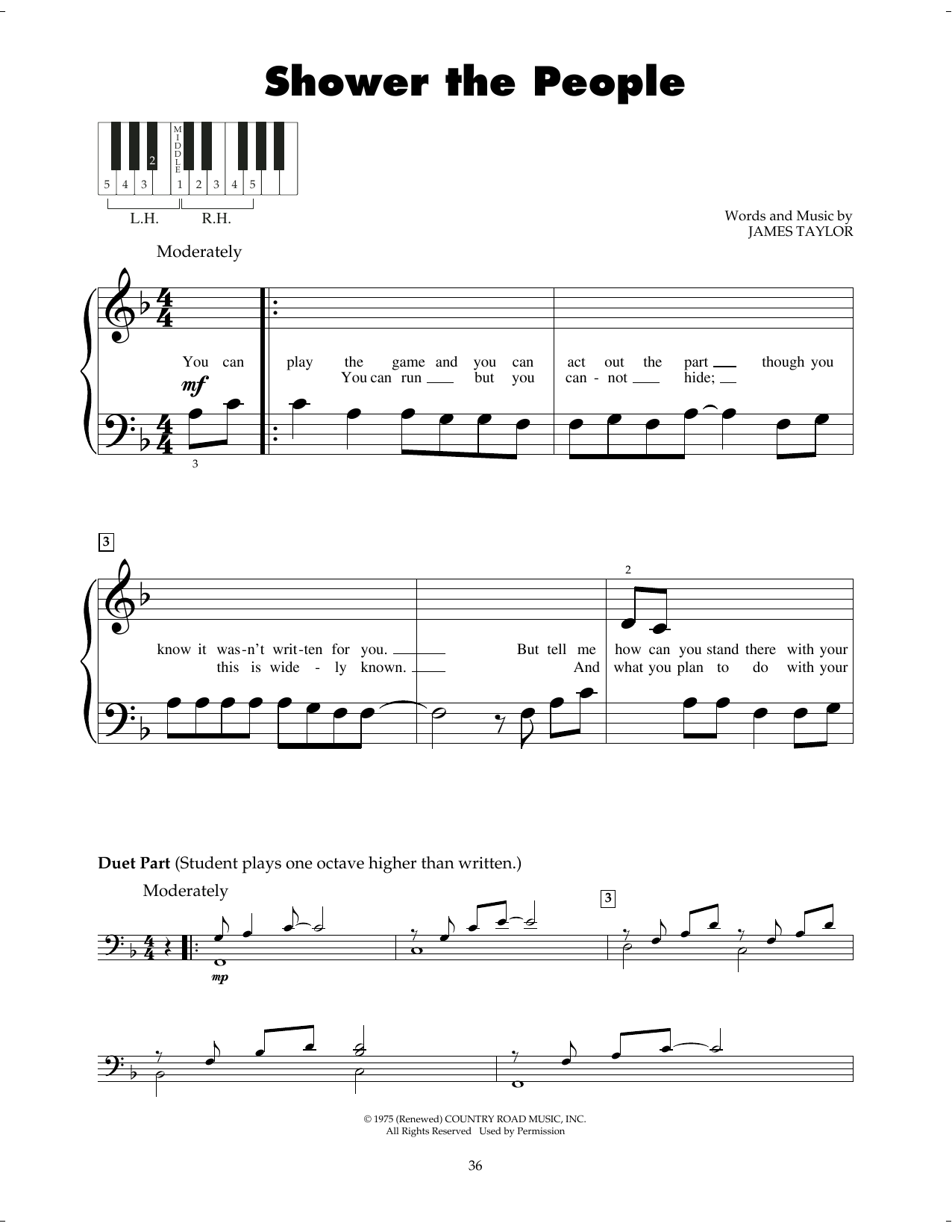 Produktgalerie: Seite 1 von 1 Shower The People, James Taylor, Klavier