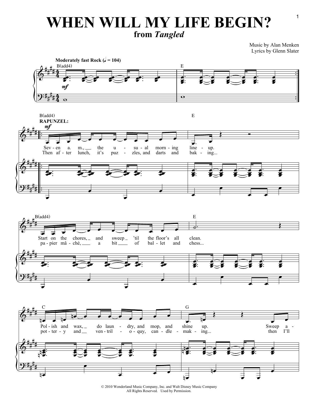 Product picture to:  When Will My Life Begin? (from Tangled) - Mandy Moore