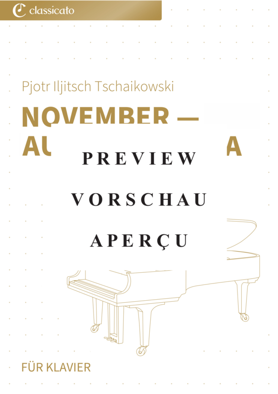 Product gallery: Page 2 of 10 November - Auf der Troika - Die Jahreszeiten op. 37b, Nr. 11 , , Piano Solo